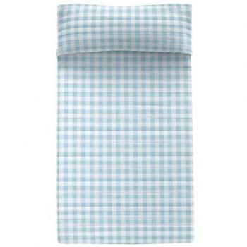 Colcha Azul HappyFriday Básica para Niños 200 x 260 cm, 100% Algodón Exterior, 100% Poliéster Relleno, Calidad de 150