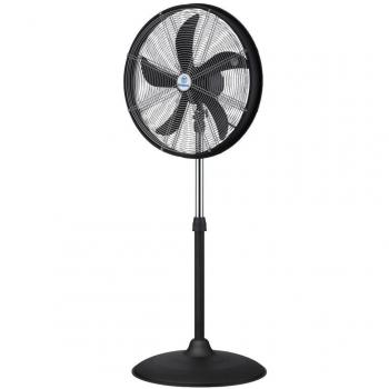 Westinghouse Lighting Yucon Ventilador de pie con 5 Palas, 50 cm de diámetro, 120 W, Metal, 3 Velocidades, Negro