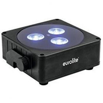 Eurolite 41700016 Batería Flat Light 3 Sw Faro con 3 x 8 W RGB LED