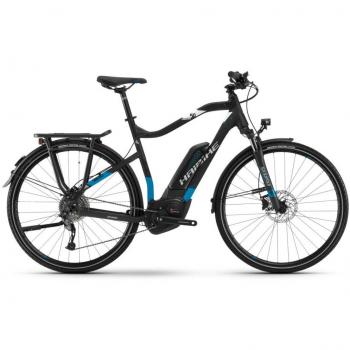 E-bike Haibike Sduro Trekking 5.0 Hombre 28 'de 9 g Alivio 500 WH Bosch Performance, negro/azul/blanco