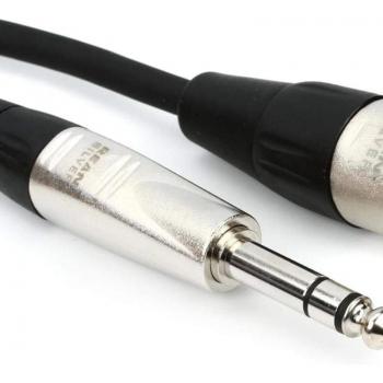 Hosa Technology Pro Balanced Interconnect REAN XLR3F to 1/4 TRS Cable, 75'