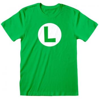 Camiseta Luigi Badge Super Mario Bros adulto