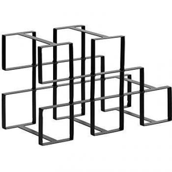 Kave Home - Botellero Edur Metal Negro