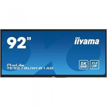 Monitor Interactivo Multi-Touch iiyama ProLite TE9218UWI-B1AG de 91,5 5K UHD con HDMI/DP/USB-C y Android