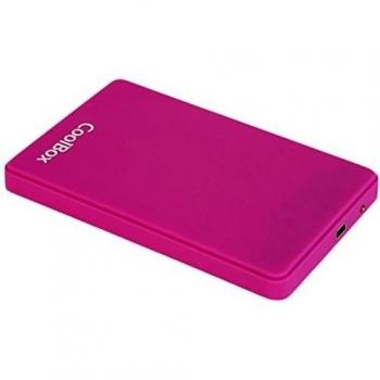 CoolBox SlimColor - Carcasa Externa para HDD y SSD - Color Morado