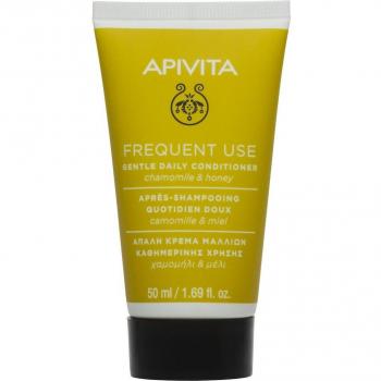 Apivita Acondicionador Suave de Uso Diario con Camomila Alemana y Miel, Formato Viaje 50ml