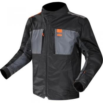 Chaqueta de Moto LS2 Titanium - Impermeable, Diseño Moderno, Protección Resistente - Negro Azul (L)