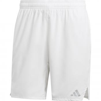 Pantalón corto de fitness adidas Essentials HIIT 3 bandas hombre blanco