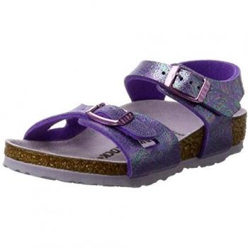 BirkenstockRio - Tira de Tobillo Niñas, Color Morado, Talla 24