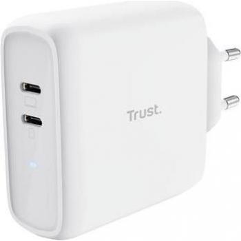 Cargador de Pared Trust Maxo 65W 2P/ 2xUSB Tipo-C/ 65W