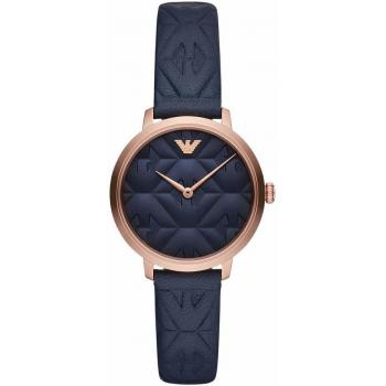 Emporio Armani Womens Analogue Quartz Watch with Leather Strap AR11231
