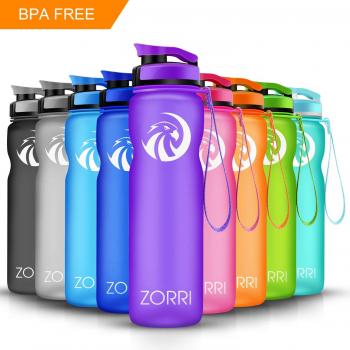 Botella agua deporte - Water Bottle 20oz/1L Tritan Prueba de Goteo Libre de BPA /Eco-Friendly Plastico con Filtro Para Niños, Deportes, Yoga, Senderismo, Viajes, Oficina, Universidad Coche Botellas de Agua 1-Click Apertura regalo