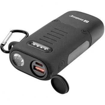 Powerbank Sandberg Survivor 10000 mAh, 30 W, 36 Wh - Resistente y Práctica Carga Rápida