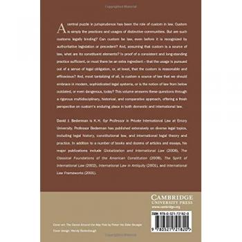 Custom as a Source of Law - Legal Theory Book by David J. Bederman