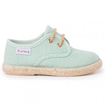 Bluchers de lino con cordones y base de yute