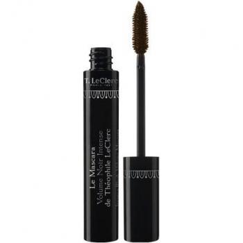 T.LeClerc Máscara de Pestañas Volume Intense 02 Noir Ébène 14ml, máscara de pestañas, color negro intenso, volumen extremo, fórmula enriquecida, aplicador innovador