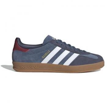 Adidas Gazelle Indoor Sneakers - Blue/Red Suede for Men, Size 42 2/3