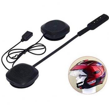OBEST Auriculares Casco Motocicleta Bluetooth 5.0, Moto Auriculares Inalámbrico Manos Libres con Micrófono, Reducción de Ruido Ultradelgada y Cómoda Anti-interferencia Auriculares
