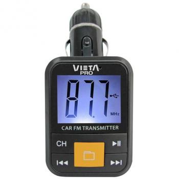 Vieta MFV-333BK - Transmisor FM, color negro