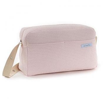 Bolsa organizadora multifuncional para carro de bebé Mi Bollito Rosa claro 15 x 24 x 40 cm