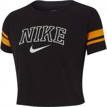 Nike G NSW Sporty Crop Camiseta, Niñas, Black, XS
