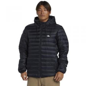 Chaqueta con capucha Quiksilver Scaly negra - Talla S