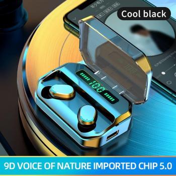 Auriculares inalámbricos Bluetooth 5.0 HiFi estéreo impermeables para Android e iOS con batería de 2200mAh para deportes