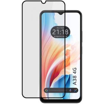 Protector Cristal Templado Completo 5D Full Glue Negro para Oppo A38 4G Vidrio