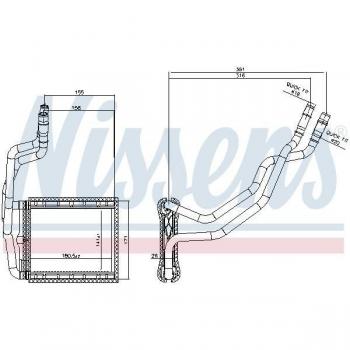 Radiador de calefacción NISSENS 707211 - Tipo: Radiador de calefacción; Características: Compatible con varios modelos de vehículos, fabricado con materiales de alta calidad, diseño eficiente para una mejor distribución del calor, fácil instalació