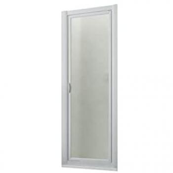Puerta de ducha saloon 85 cm h 190 de acrílico color blanco modelo Delta
