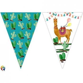 Procos Partyware- Banderines, Color blanco