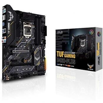 ASUS TUF GAMING B460-PLUS - Placa Base Gaming ATX Intel de 10a Gen LGA 1200 con VRM de 8 fases, Dual M.2, DDR4, LAN 1Gb, HDMI, DP, USB 3.2 Gen 2 e iluminación RGB Aura Sync