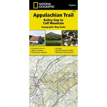 Appalachian Trail Virginia Hiking Map: Bailey Gap to Calf Mountain