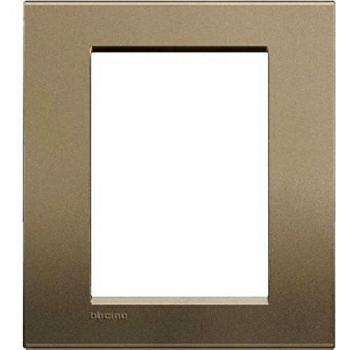 Bticino Placa Cuadrada Livinglight Square 3 + 3 Módulos LNA4826SQ