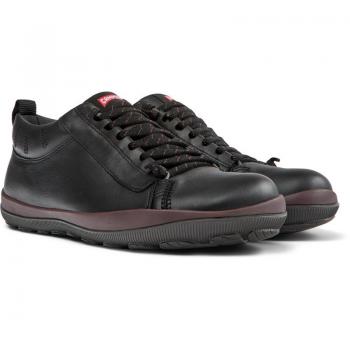 Camper Peu Pista GM Men's Sneakers - Black Smooth Leather, Size 46, GORE-TEX