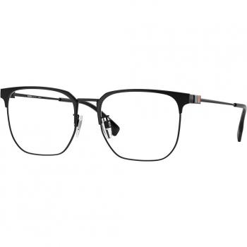 Burberry BE1383D Asian Fit 1001 Gafas Recetadas para Hombre Negras, Armazones Negros, Lentes de 55 mm