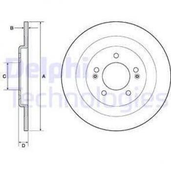 Disco de freno DELPHI BG4688C