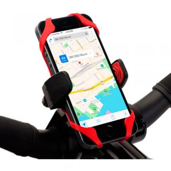 Pack de Iluminación Nocturna para Bicicleta con 5 Luces LED Impermeables y Soporte Universal Ajustable para Móvil en Manillar