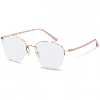 Rodenstock R7140 D Gafas Recetadas para Hombre Dorados 54 Lentes Armazones