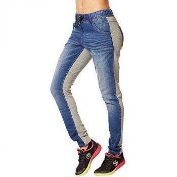 Zumba Fitness Dynamic Denim Dance - Pantalones para mujer, color azul, talla L