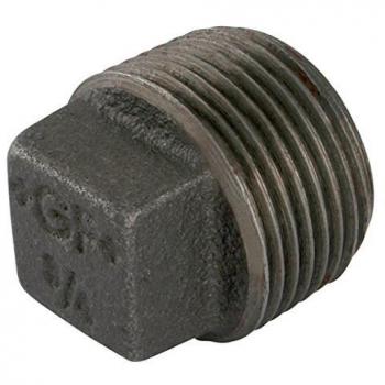 Racor Tapón de Hierro Maleable Negro 3/4 Pulgada Georg Fischer