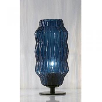 Lámpara de mesa Origami Selène, azul