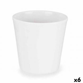 Maceta Ø 14 cm Blanco (6 Unidades)