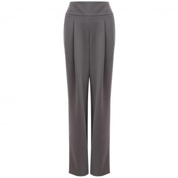 Lardini Elegant Gray Wool Trousers for Women - IT40|S, Wide Trousers, female, Gray, Size: XS