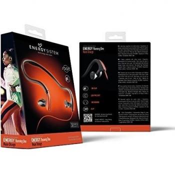 Energy Sistem Running One - Auriculares de contorno de cuello, naranja neón
