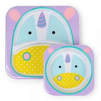 Skip Hop Zoo - Set vajilla, diseño unicorn, multicolor