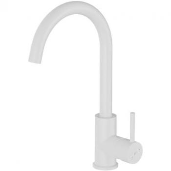 Grifo de cocina monomando Kiwo blanco - Essebagno