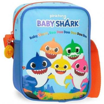 Mochila Bandolera Baby Shark Disney con correa ajustable y cierre de cremallera - ¡Ideal para los fans de Pinkfong!