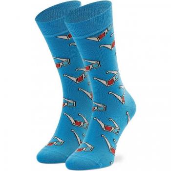 Happy Socks 3D Glasses High Socks - Unique Print, Soft Fabric, Size 36-40