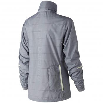 New Balance Cortavientos Packable Reflective Sudadera, Mujer, Artic Sky, M